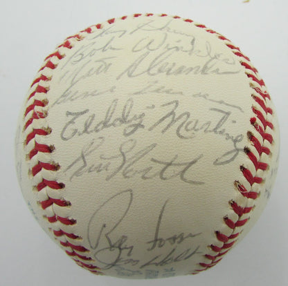 1975 Oakland A'S Team Signed By 26 Oal Baseball