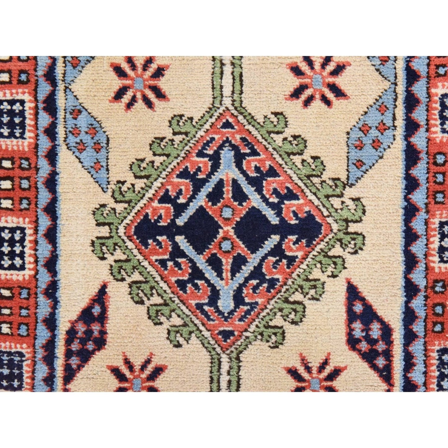 2'6"X13'1" Reed Yellow Vintage Zoroastrian Hand Knotted Wool Runner Rug