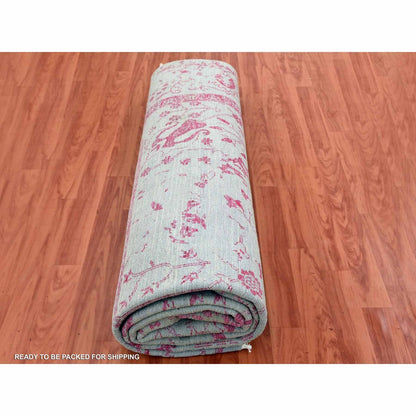 8'10"X11'3" Beige Zoroastrian Tebraz Design Wool And Silk Handknotted Rug