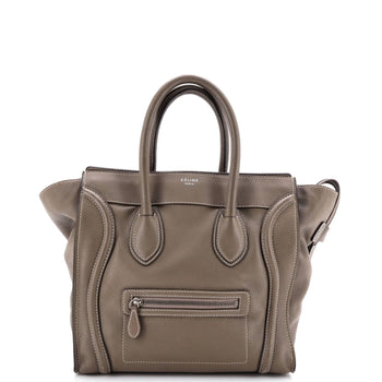 Celine Luggage Bag Grainy Leather Mini