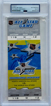 Mark Messier Autographed 1999 All Star Game Ticket (Psa)
