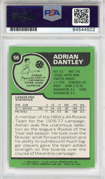 Adrian Dantley Autographed 1977 Topps Card #56 (Psa Auto 10)