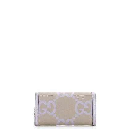 Gucci Ophidia Wallet On Chain Jumbo Gg Canvas With Leather