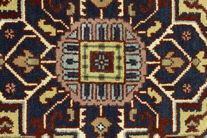 Farmho Rusty Red Geometric Heriz Serapi Oriental
