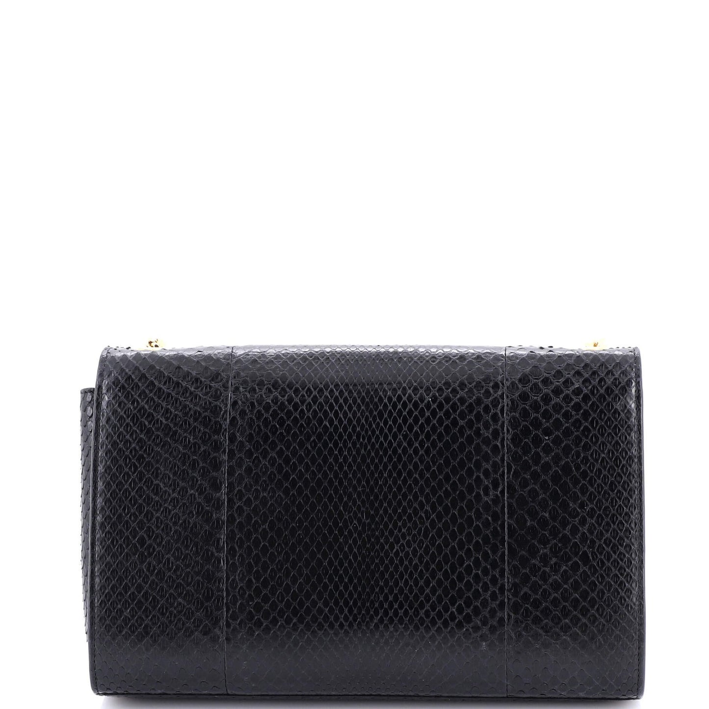 Saint Laurent Classic Monogram Tassel Crossbody Bag Python Medium