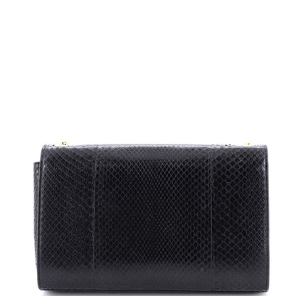 Saint Laurent Classic Monogram Tassel Crossbody Bag Python Medium