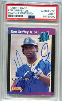 Ken Griffey Jr. 1989 Donruss Rated Rookie #33 (Psa Authentic) Card