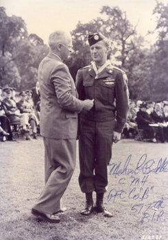 Melvin Biddle Autographed 3X5 Photo