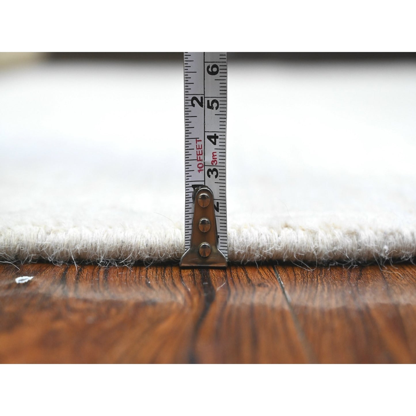 6'X9' Olympus White Modern Peshawar Hand Knotted 100% Wool Oriental Rug