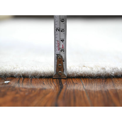 6'X9' Olympus White Modern Peshawar Hand Knotted 100% Wool Oriental Rug