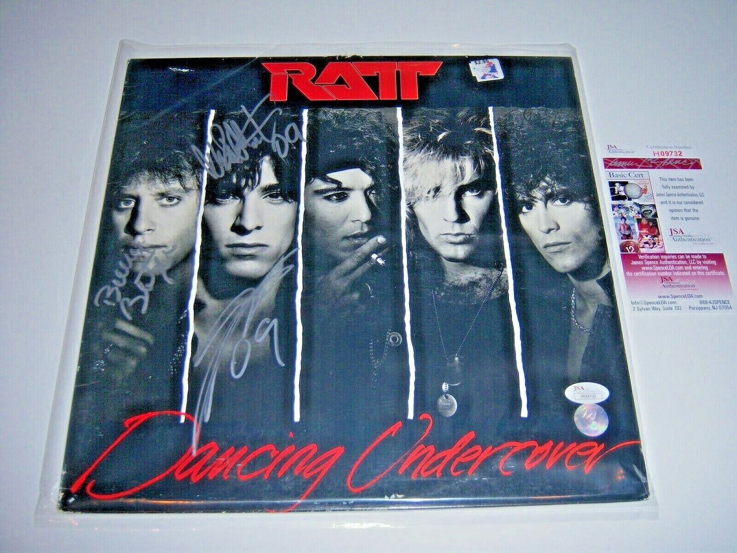 Ratt Stephen Pearcy Dancing Undercover 3Sigs Rare