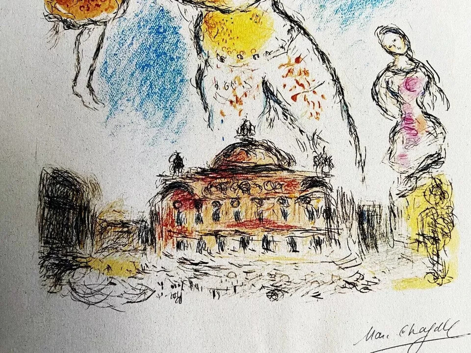 Marc Chagall Lithograph Maeght Published (Ren Magritte)