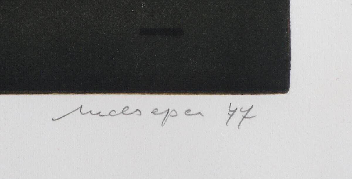 Friedrich Meckseper - Book Original Etching Pencil Signed 1977 Numbered Framed