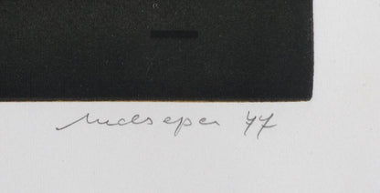 Friedrich Meckseper - Book Original Etching Pencil Signed 1977 Numbered Framed
