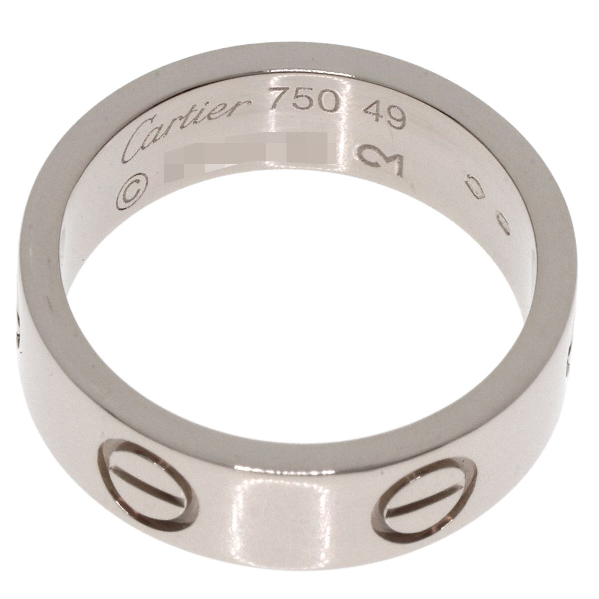 Cartier   Ring Love Ring #49 K18 White Gold