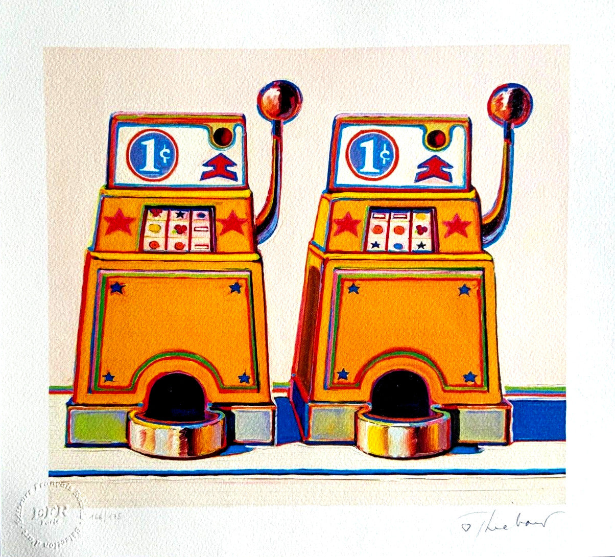 Wayne Thiebaud Lithograph Coa Signed Op Numbered