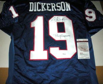 Eric Dickerson Smu Mustangs,Rams Jsa/Coa Signed