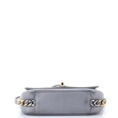 Chanel Two Tone Envelope Flap Bag Quilted Calfskin Medium