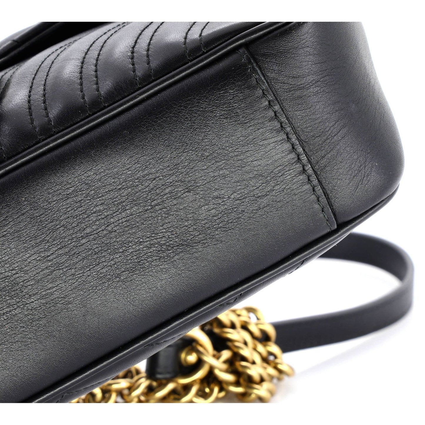 Gucci Gg Marmont Flap Bag Matelasse Leather Medium