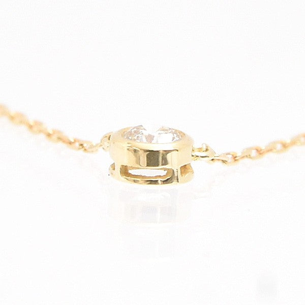 Ahkah Necklace 1P Diamond One-Point Diamond K18 Yellow Gold
