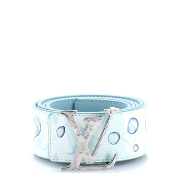 Louis Vuitton Lv Initiales Reversible Belt Limited Edition Aquagarden Monogram