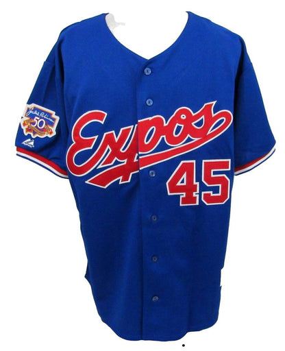 Pedro Martinez Hof Autographed Majestic Bp Jersey Expos Beckett 176379