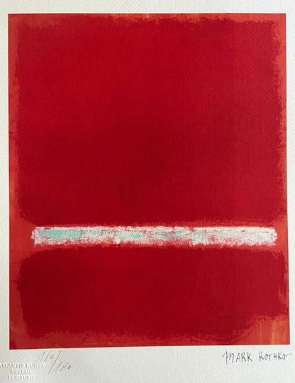 Mark Rothko Lithograph Coa Signed Op Numbered In