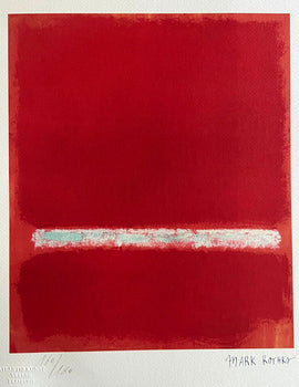Mark Rothko Lithograph Coa Signed Op Numbered In