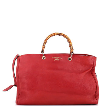 Gucci Bamboo Shopper Tote Leather Large