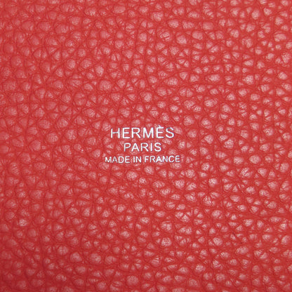 Clemence HERMES Picotin Lock MM SilverHardware Handbag Taurillon