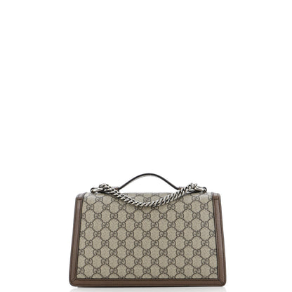 Gucci Dionysus Top Handle Chain Bag Gg Coated Canvas Small