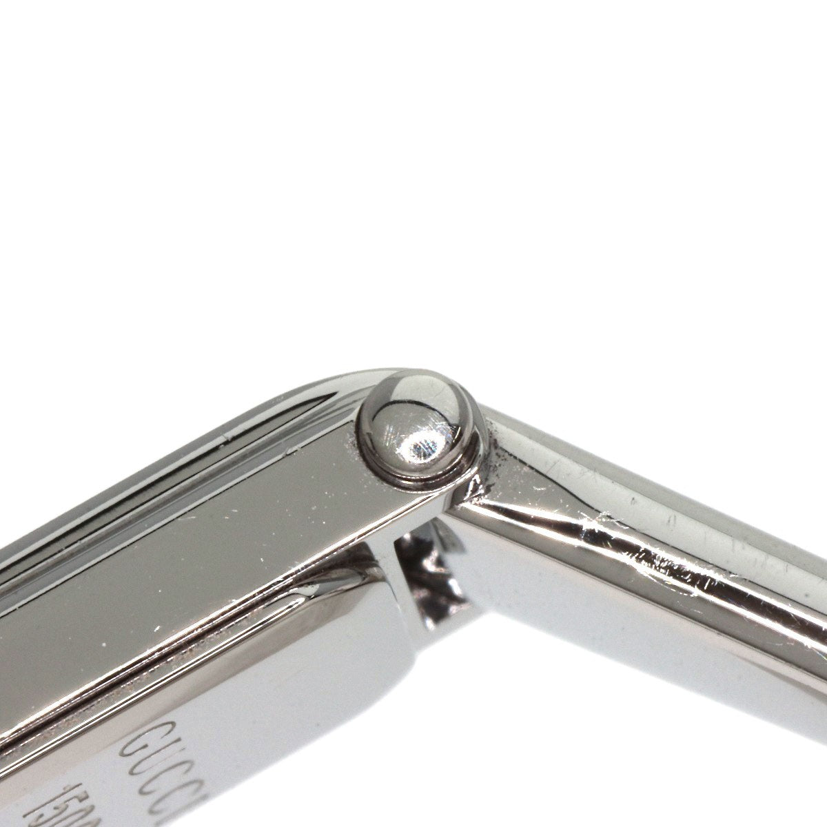 Stainless GUCCI Square Face 1P Diamond Bangle Watches 1500L Stainless Steel/