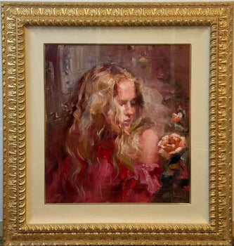 Michael Garmash Rose Beauty Hand Signed Gicle On Canvas 48/295 Framed
