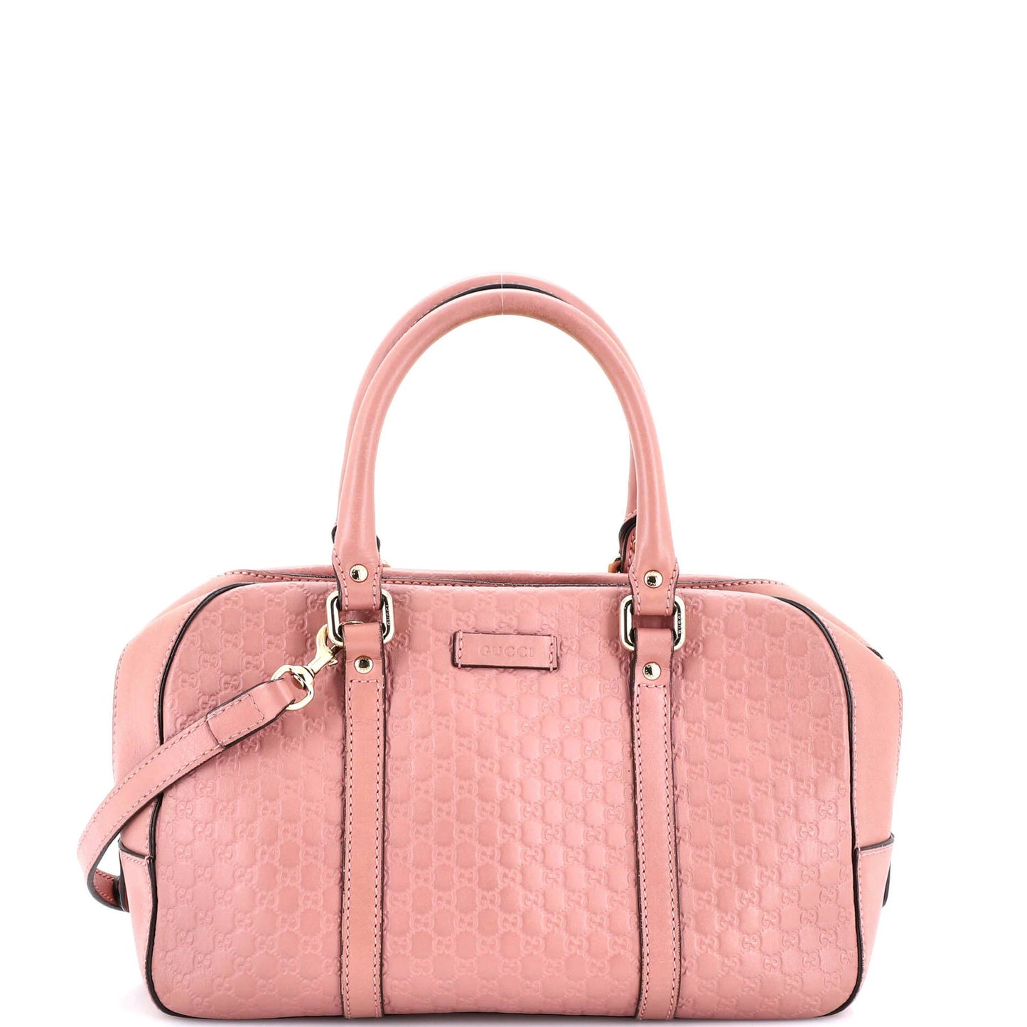 Gucci Convertible Top Handle Crossbody Bag Microguccissima Leather Medium