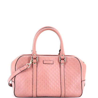 Gucci Convertible Top Handle Crossbody Bag Microguccissima Leather Medium