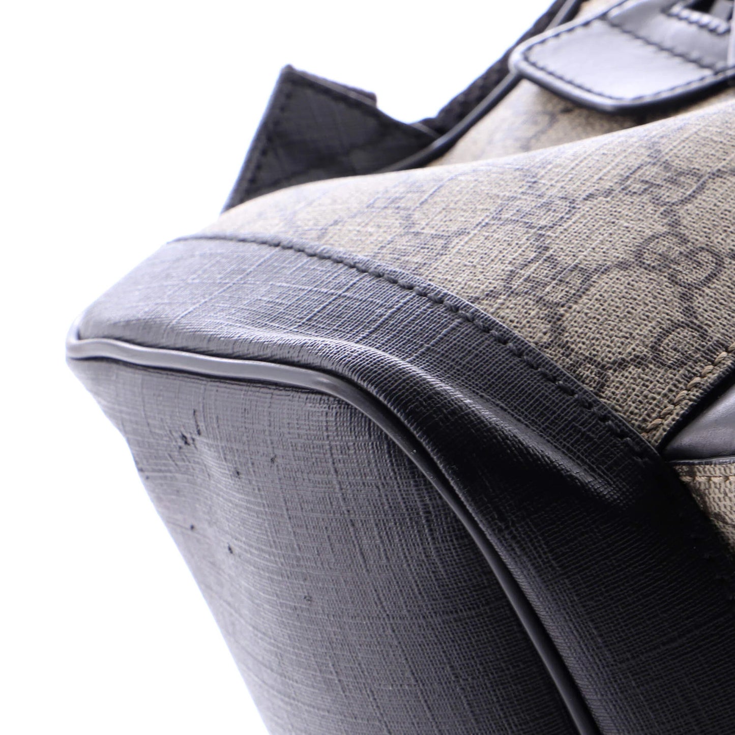 Gucci Zip Pocket Backpack Gg Coated Canvas Medium