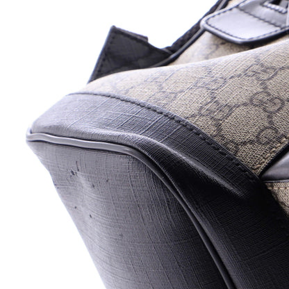 Gucci Zip Pocket Backpack Gg Coated Canvas Medium