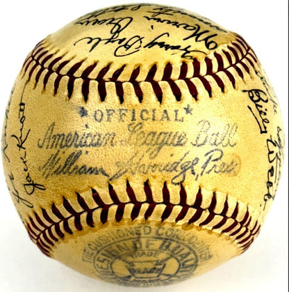 1938 Chicago White Sox Team Signed Baseball (27)