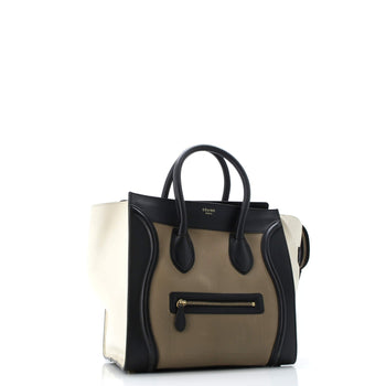 Celine Tricolor Luggage Bag Leather Mini
