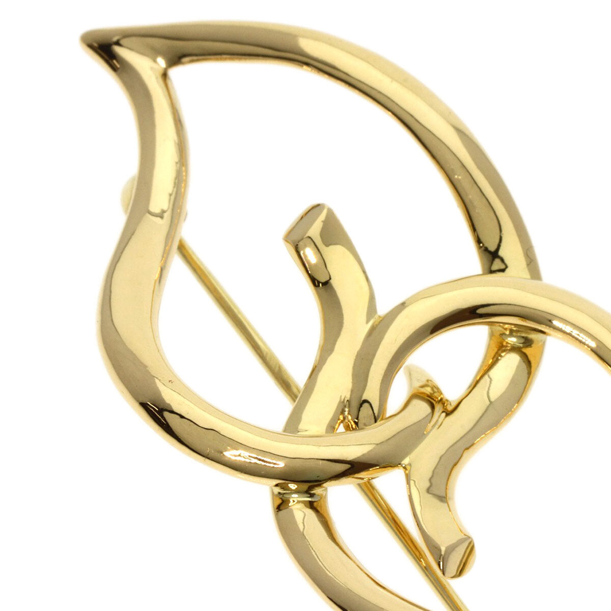 Tiffany&Co.   Brooch Double Leaf K18 Yellow Gold