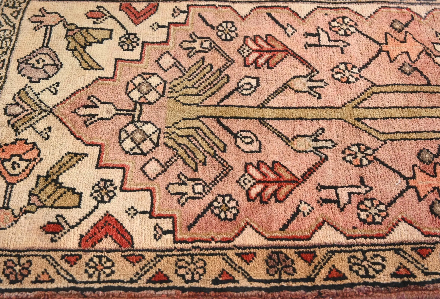 Semi Antique Serapi Oriental Rug 2X5 ft Wool