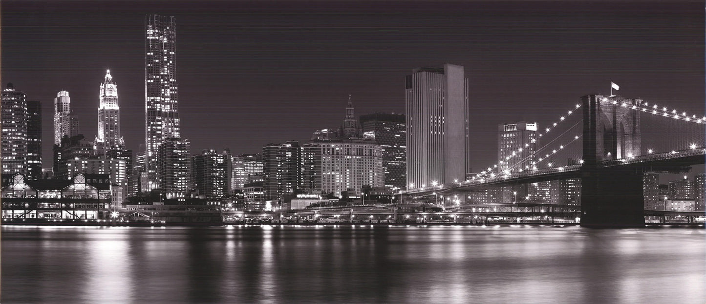 Artist Unknown Brooklyn Bridge " Offset Lithograph Photography Bla