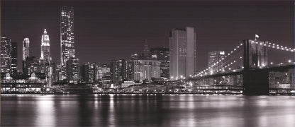 Artist Unknown Brooklyn Bridge " Offset Lithograph Photography Bla