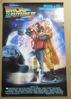 Michael J Fox/Christopher Lloyd Signed 27X40