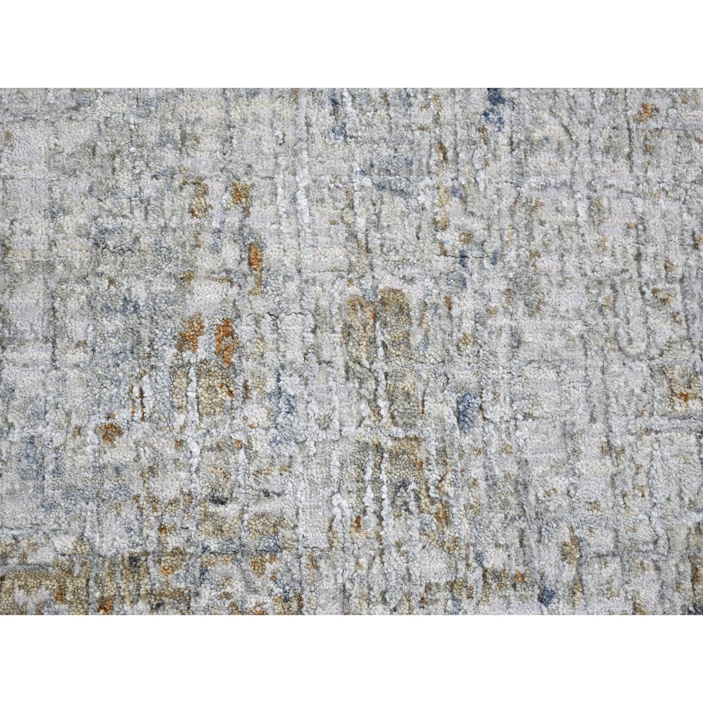 2'6"X4'1" Wool Denser Weave Hand Knotted Abstract Design Rug