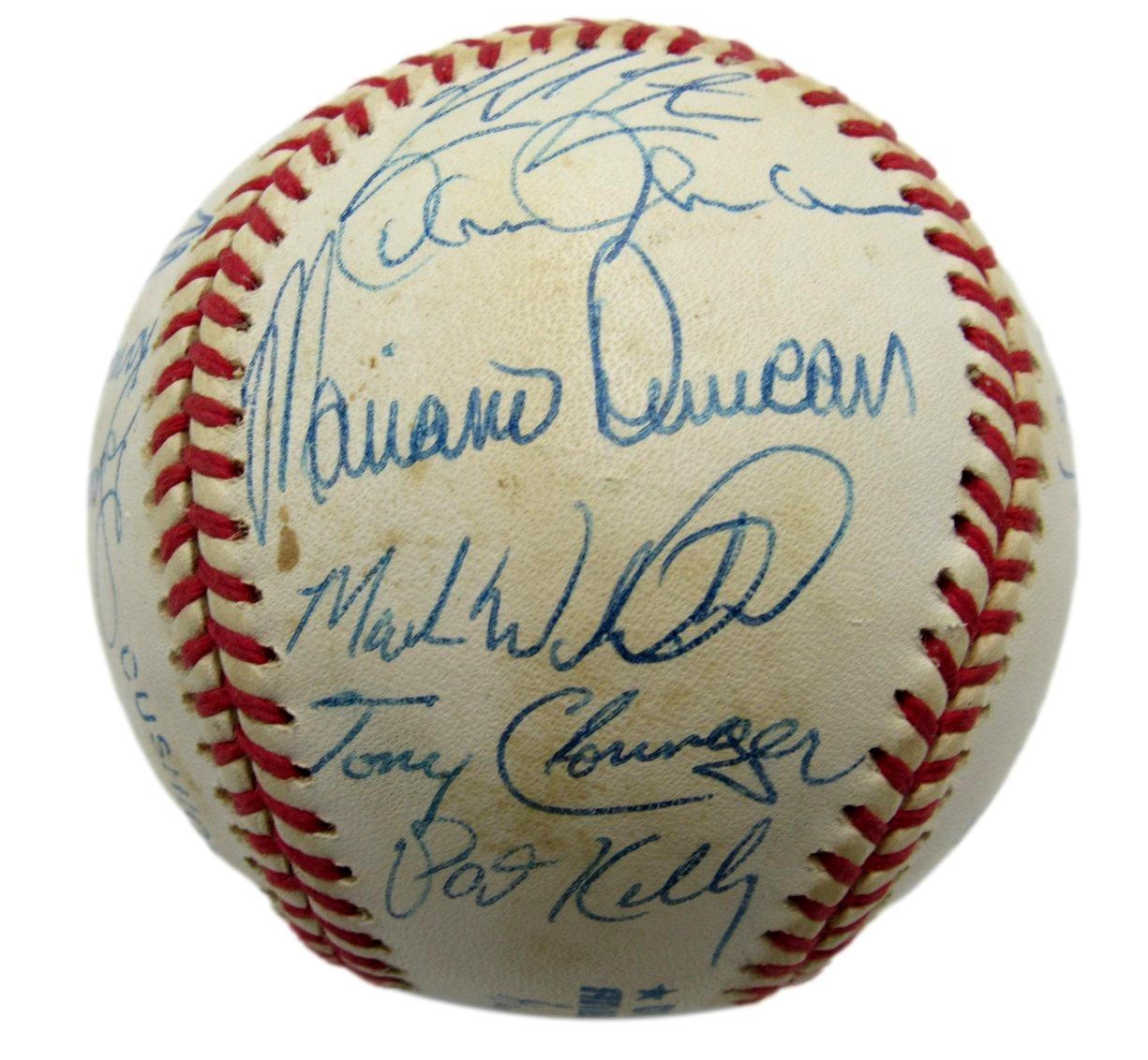 1997 New York Yankees Team-Signed by (21) OAL Baseball PSA/ DNA 209924