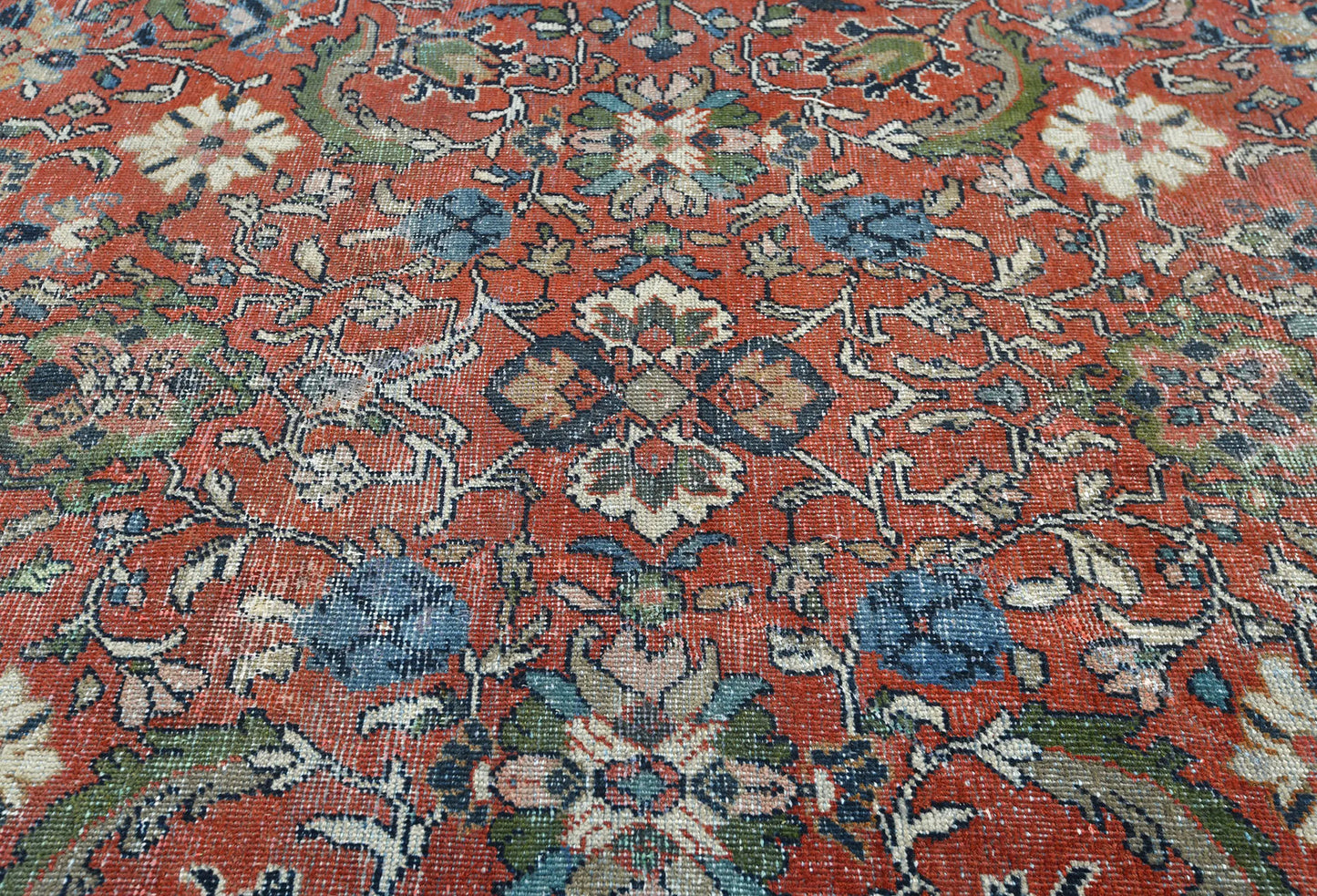 Antique Oversized Floral Vintage Style Oriental