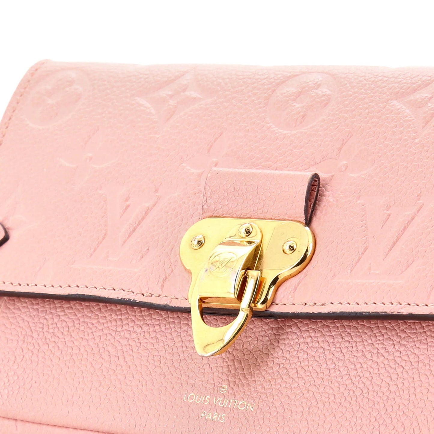 Leather Louis Vuitton Vavin Chain Wallet Monogram Empreinte