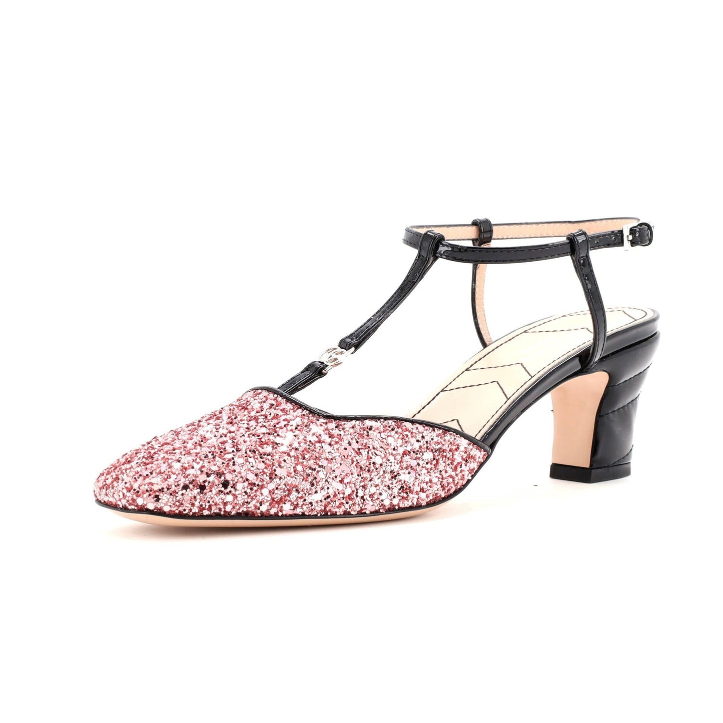 Patent Gucci Women's Slingback Pumps Glitter and