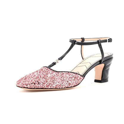 Patent Gucci Women's Slingback Pumps Glitter and